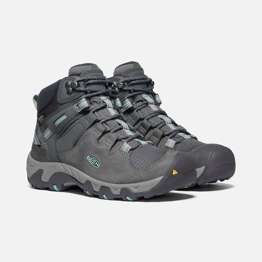 Bottes de Randonnée Keen Femme porno Foncé | Steens Cuir Waterproof | XDPYQ-1072